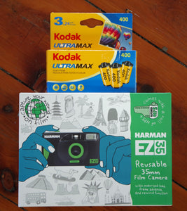 HARMAN EZ-35 Reusable 35mm Film Camera with 3 rolls of film