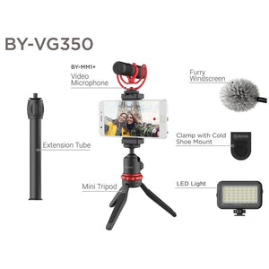 Boya Vlogging Kit By-Vg350 With Webcam