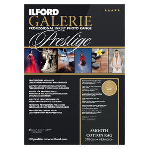 Ilford Galerie Smooth Cotton Rag 310Gsm 6"X4" 50 Sheets