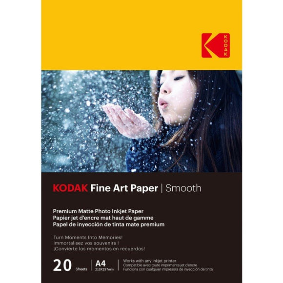 Kodak Fine Art A4 Smooth Paper 230Gsm 20 Sheets