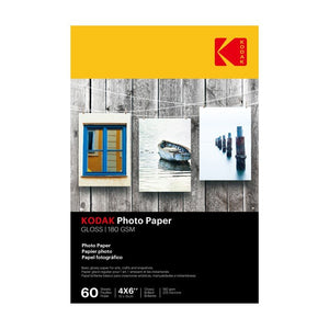 Kodak Photo Paper Gloss 180Gsm 4"X6" 60 Sheets