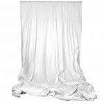 Muslin Background 3M X 6M - Plain White