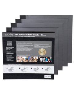 Profile Self Adhesive Black Photo Album Refills (Ncl)