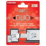 Toshiba Duo 2 In 1 Flashdrive Storage Micro-Usb + Usb